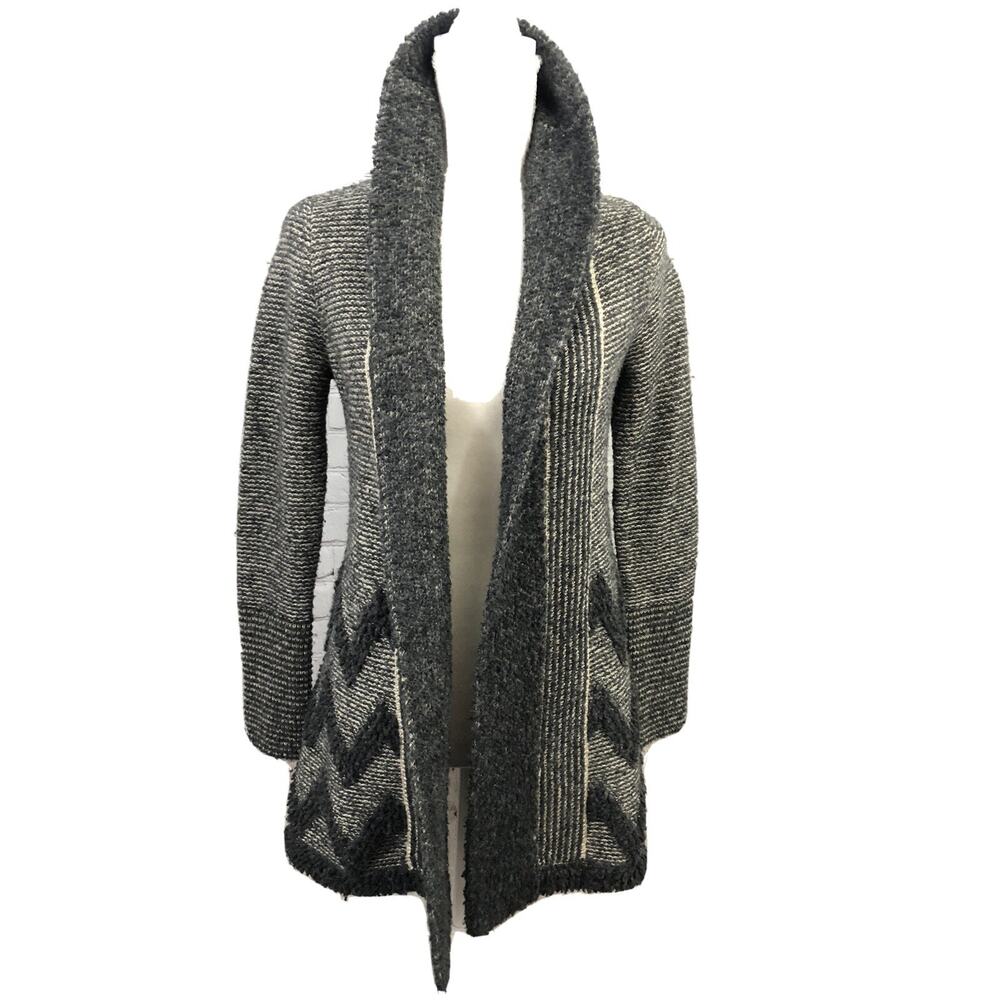 $128 Anthropologie ANGEL OF THE NORTH Equinox Cardigan Sweater Wool Blend Sz XS - Picture 1 of 10